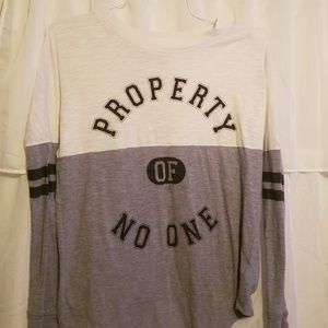 Property of no one shirt